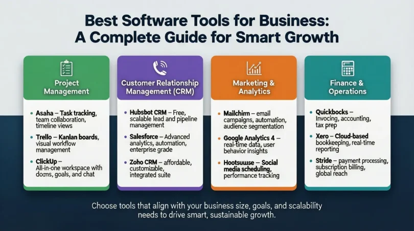 best software tools for business a complete guide for smart growth