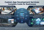 custom app development services complete guide for businesses